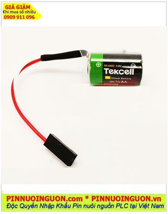 Pin Tekcell SB-AA02; Pin nuôi nguồn PLC Tekcell SB-AA02 lithium 3.6v 1/2AA 1200mAh chính hãng, Xuất xứ Hàn Quốc